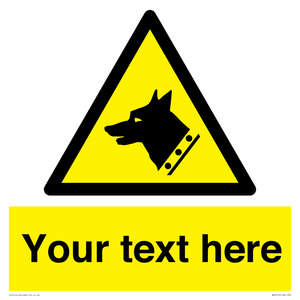 Custom Warning: Guard dog